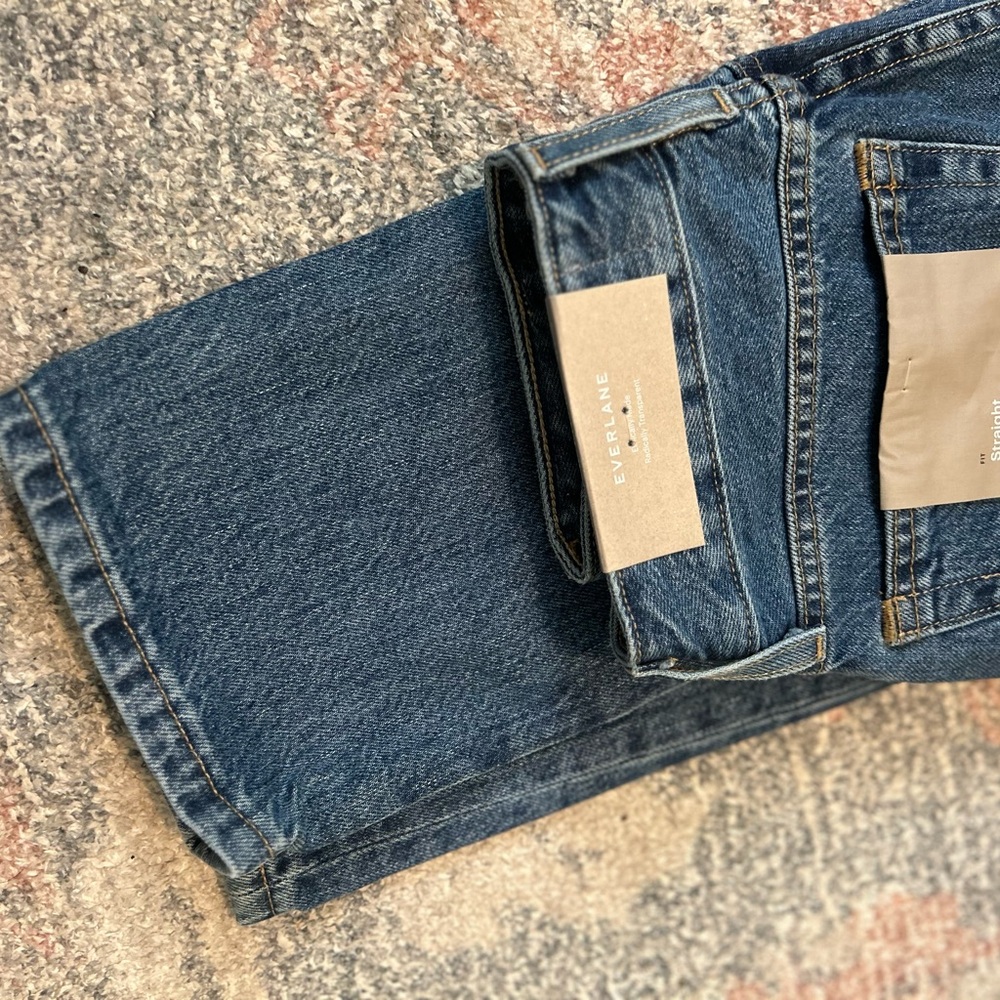 Everlane High Rise Blue Jeans Premium Denim
